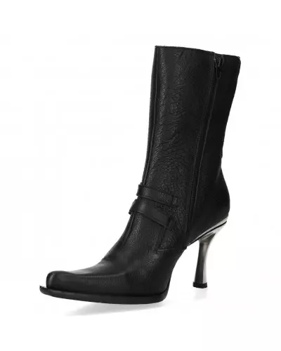 New Rock Boots with Metallic Heel and Buckles from New Rock Brand at €209.00