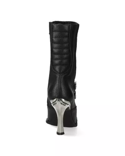 New Rock Boots with Metallic Heel and Buckles from New Rock Brand at €209.00