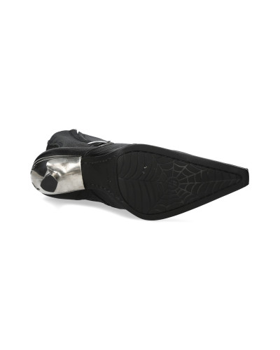 New Rock Boots with Metallic Heel and Buckles