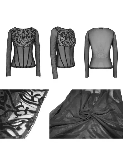 Transparent T-Shirt with Filigree from Devil Fashion Brand at €30.00