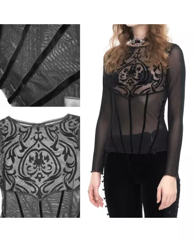 Transparent T-Shirt with Filigree from Devil Fashion Brand at €30.00