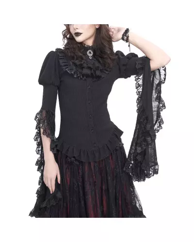 Chemise Élégante avec Dentelle de la Marque Devil Fashion à 83,00 €