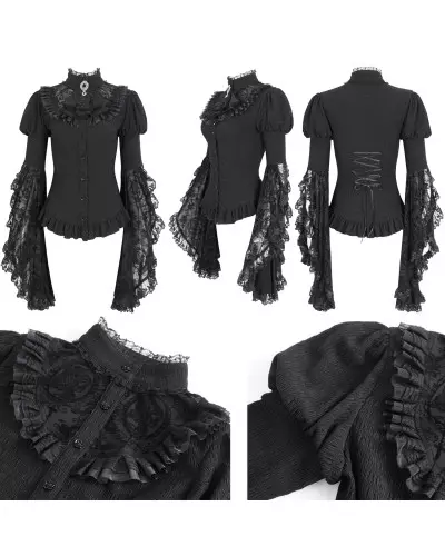 Elegant Lace Shirt from Devil Fashion Brand at €83.00