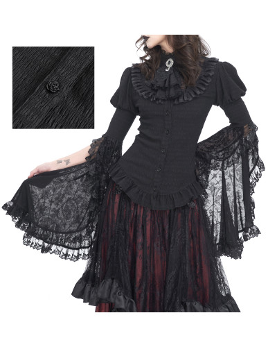 Camisa Elegante com Renda