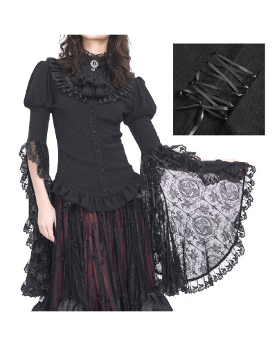 Camisa Elegante con Encaje