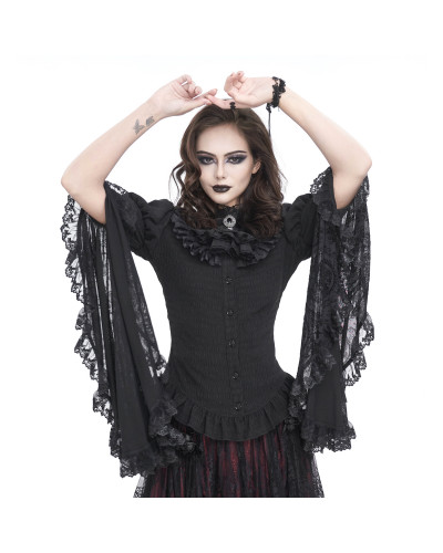 Camisa Elegante com Renda