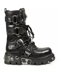 New Rock Bottes Unisexes avec Boucles