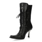 Black New Rock Boots with Metallic Heels Black New Rock Boots with Metallic Heels