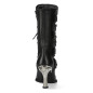 Black New Rock Boots with Metallic Heels Black New Rock Boots with Metallic Heels