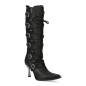 Black New Rock Boots with Metallic Heels Black New Rock Boots with Metallic Heels