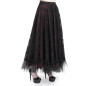 Falda Roja con Encaje Negro Falda Roja con Encaje Negro