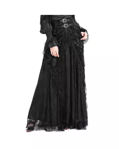 Jupe Haute Noire avec Dentelle de la Marque Devil Fashion à 115,00 €