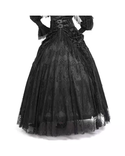 High Black Skirt with Lace from Devil Fashion Brand at €115.00