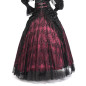 High Red Skirt with Lace High Red Skirt with Lace