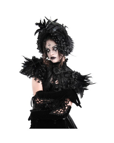 Capa/Bolero con Plumas