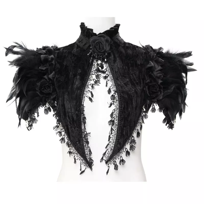 Feathered Cape/Bolero from Devil Fashion Brand at €66.90