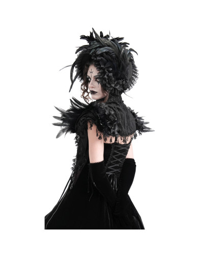 Capa/Bolero con Plumas