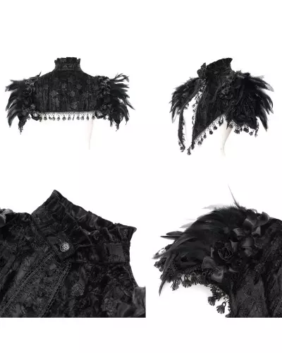 Feathered Cape/Bolero from Devil Fashion Brand at €66.90