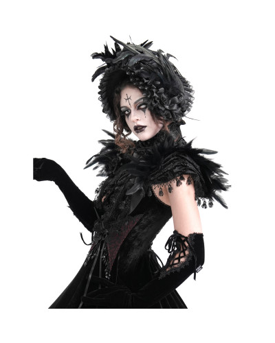 Capa/Bolero con Plumas