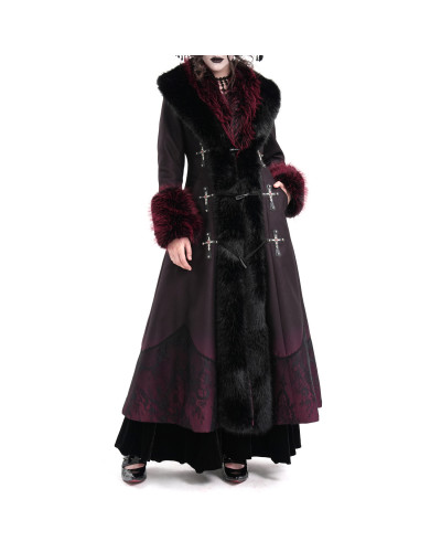 Red Coat with Artificial Hair