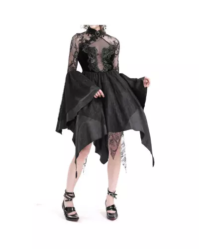 Robe Noire Élégante avec Tulle de la Marque Devil Fashion à 115,00 €