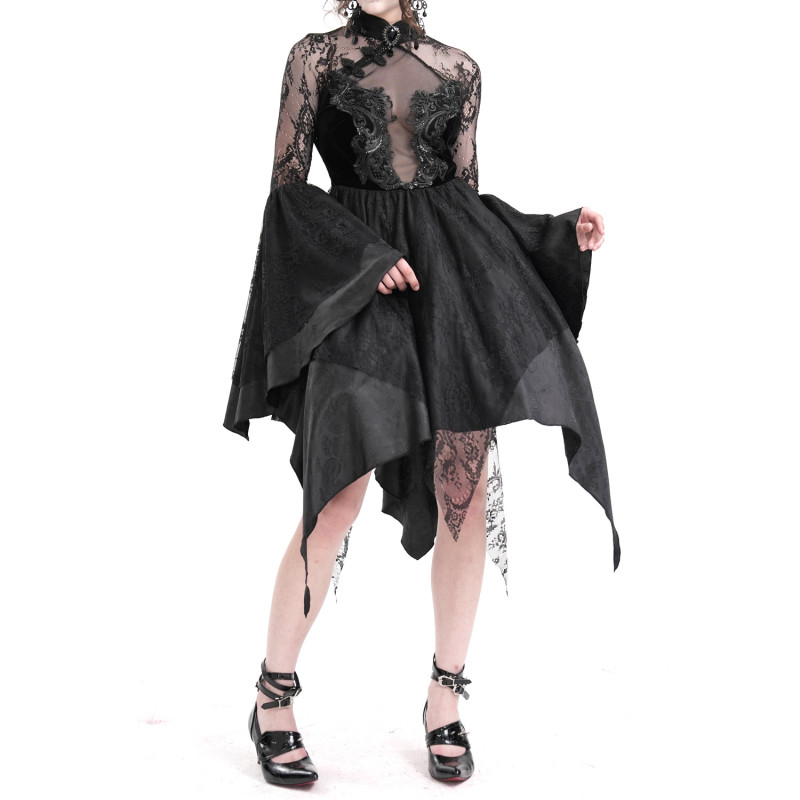 Vestido Preto Elegante com Tule