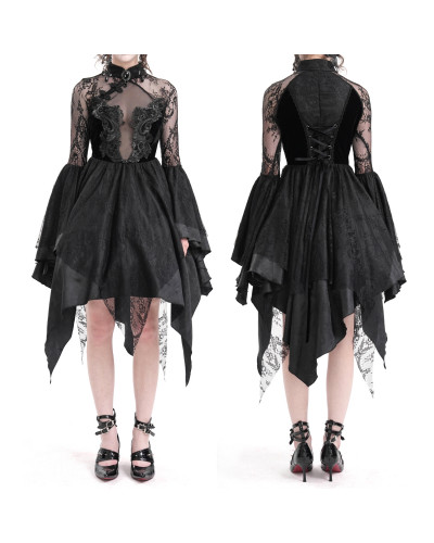 Elegant Black Dress with Tulle