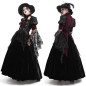 Veste Noire et Grenat avec Dentelle Veste Noire et Grenat avec Dentelle
