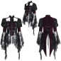 Veste Noire et Grenat avec Dentelle Veste Noire et Grenat avec Dentelle