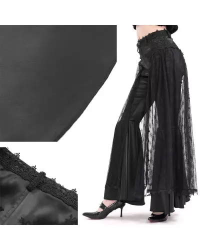 Elegant Trousers with Lace from Devil Fashion Brand at €99.00