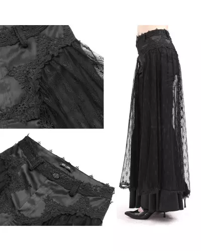 Elegant Trousers with Lace from Devil Fashion Brand at €99.00