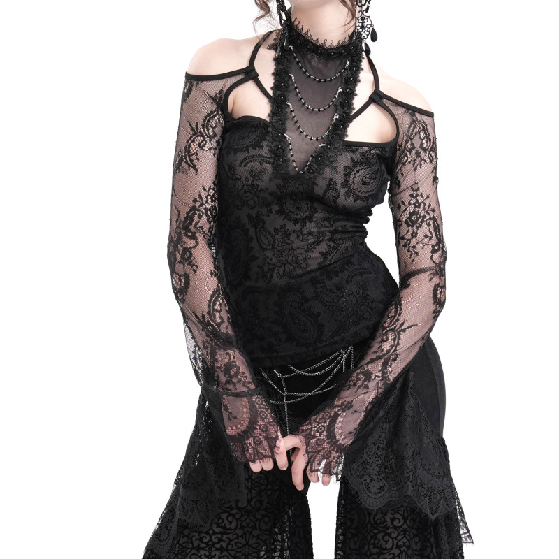 Camiseta Elegante de Encaje