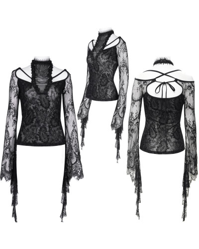 Camiseta Elegante de Encaje