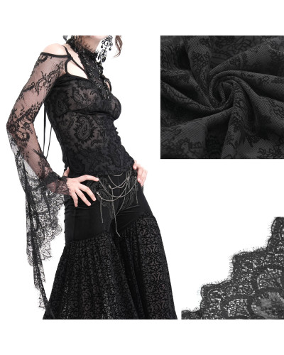 T-Shirt com Renda Elegante