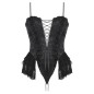 Top corset en brocart