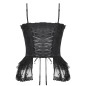 Top corset en brocart