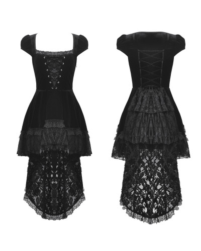 Vestido de Terciopelo y Encaje