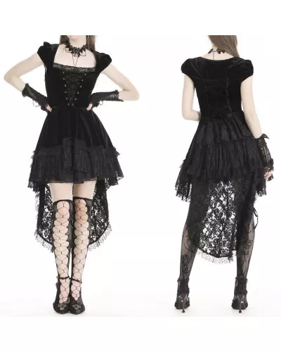 Velvet and Lace Dress from Dark in Love Brand at €66.50