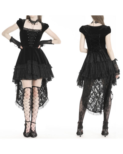 Vestido de Terciopelo y Encaje