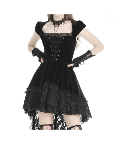 Vestido de Terciopelo y Encaje