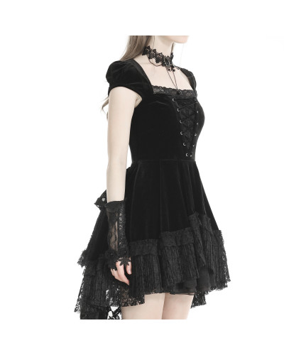 Vestido de Terciopelo y Encaje