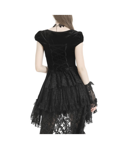 Vestido de Terciopelo y Encaje