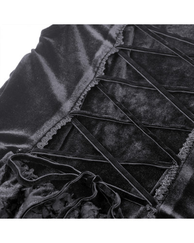 Vestido de Terciopelo y Encaje