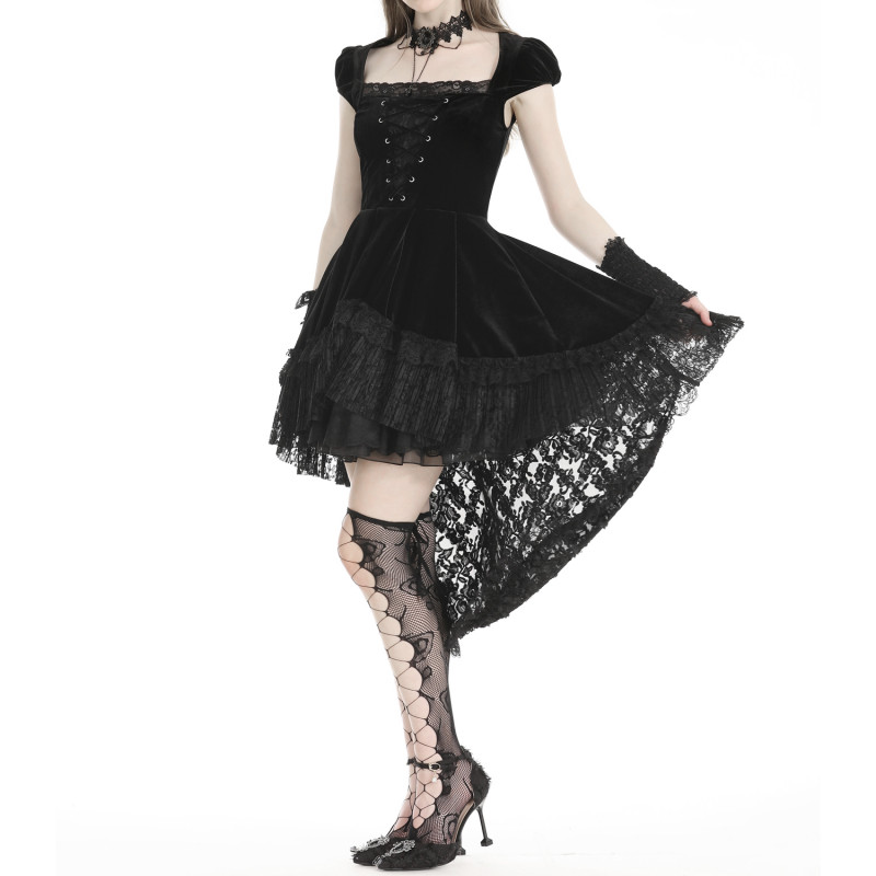 Vestido de Terciopelo y Encaje