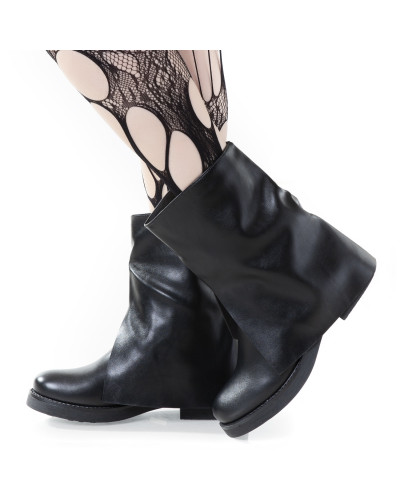 Botas de tornozelo com biqueira redonda