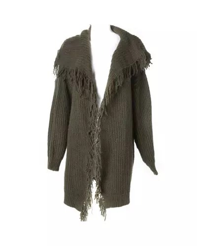 Knit Jacket with Fringe from Style Brand at €25.00