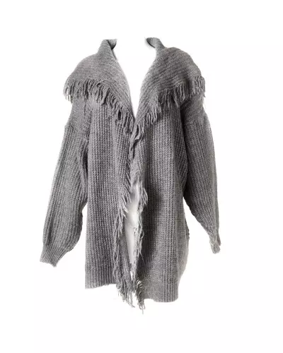 Knit Jacket with Fringe from Style Brand at €25.00