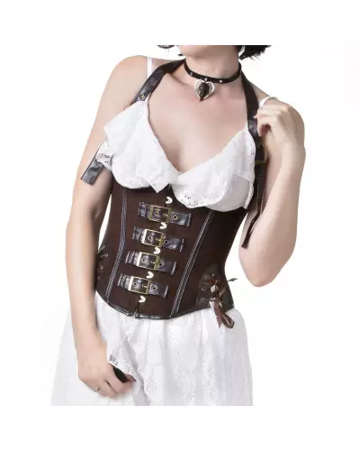 Corset Marron avec Boucles de la Marque Gloam à 29,90 €