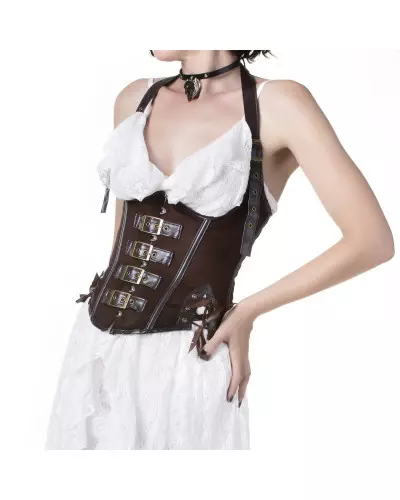 Brown Corset with Buckles from Gloam Brand at €29.90