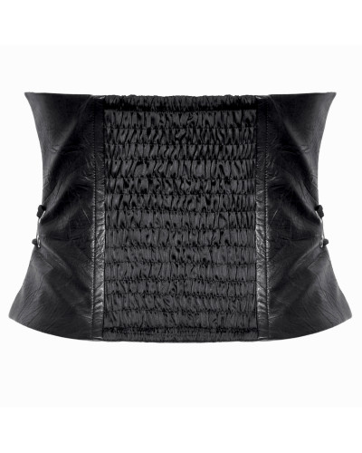 Faux Leather Corset